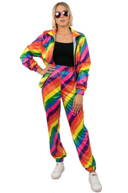 Feestbazaar Trainingspak Regenboog Dames