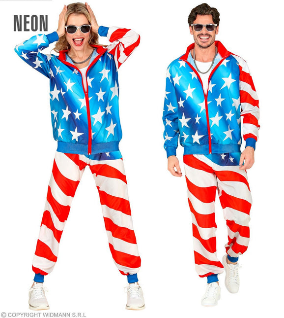 Feestbazaar Trainingspak USA Unisex