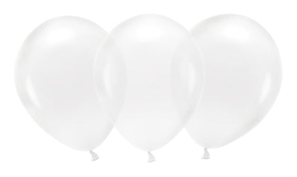 Feestbazaar Transparante ballonnen 30cm 10 stuks