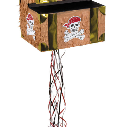 Feestbazaar Trekpiñata Schatkist (30 x 26 cm)