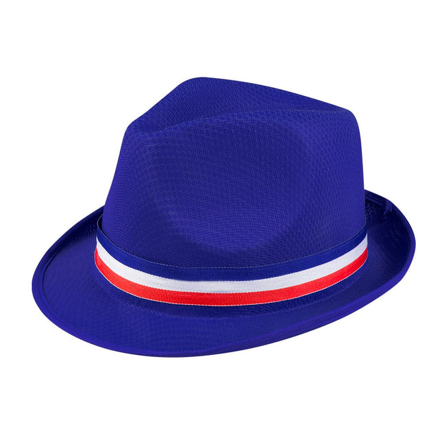 Feestbazaar Trilby Hoed Frankrijk Blauw