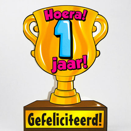 Feestbazaar Trofee kaart - 1 jaar