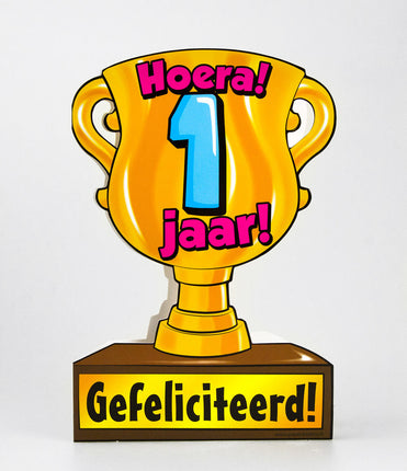 Feestbazaar Trofee kaart - 1 jaar
