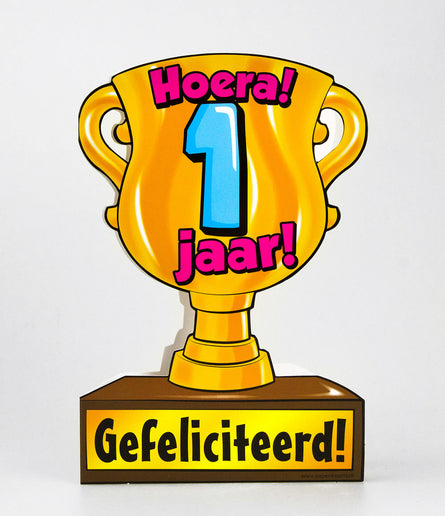 Feestbazaar Trofee kaart - 1 jaar