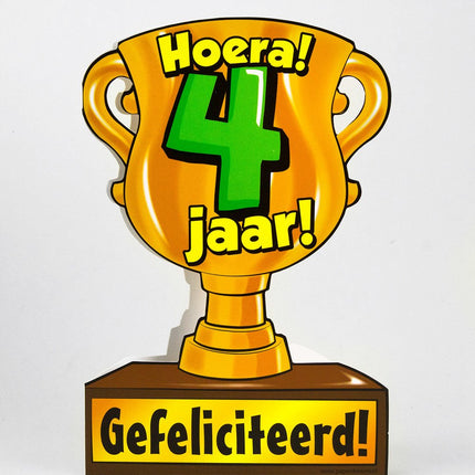 Feestbazaar Trofee kaart - 4 jaar