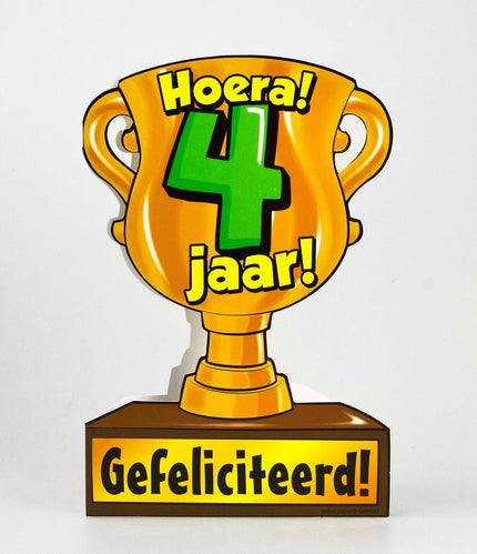 Feestbazaar Trofee kaart - 4 jaar