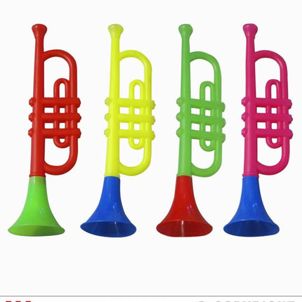 Feestbazaar Trompet clown met geluid plastic