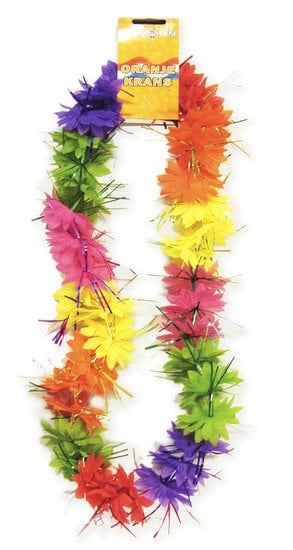 Feestbazaar Tropical Hawaiikrans met tinsels
