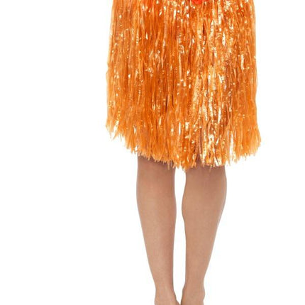 Feestbazaar Tropical rokje neon oranje