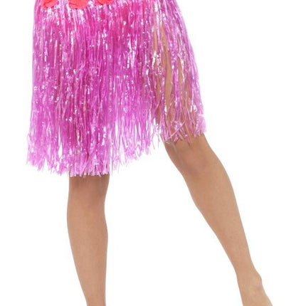 Feestbazaar Tropical rokje neon pink