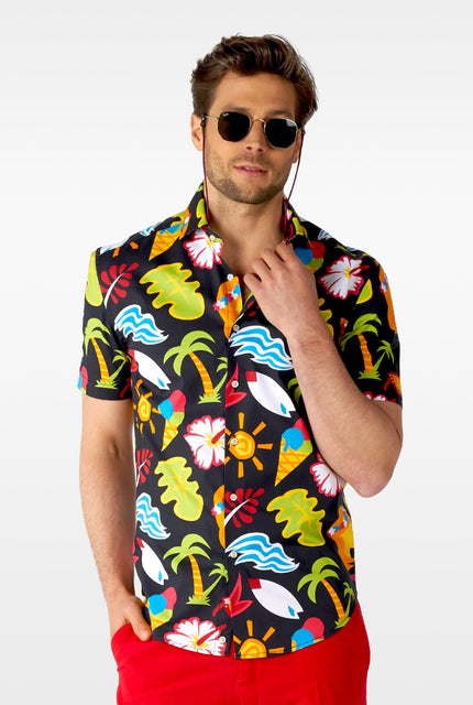 Feestbazaar Tropical Thunder Zomer Blouse Opposuits