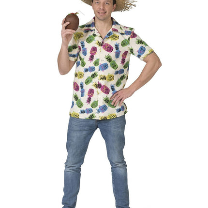 Feestbazaar Tropische Ananas blouse Hawaii