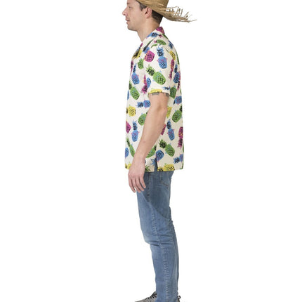 Feestbazaar Tropische Ananas blouse Hawaii