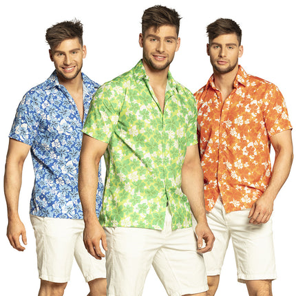Feestbazaar Tropische Hawaii Blouse Oranje