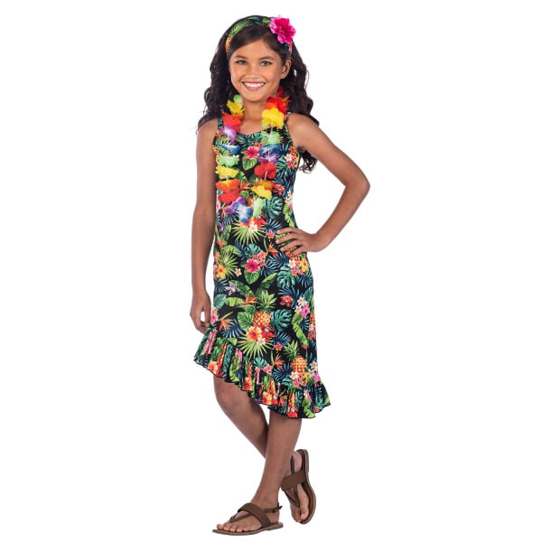 Feestbazaar Tropische Hawaii Jurk Kind