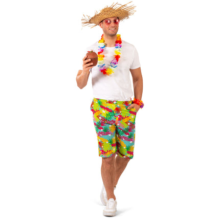 Feestbazaar Tropische Korte Broek Keanu Heren