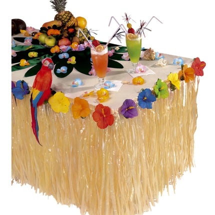 Feestbazaar Tropische tafelrok South Sea 275 x 75cm