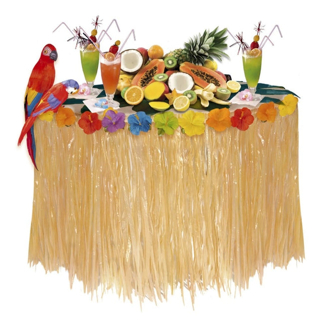 Feestbazaar Tropische tafelrok South Sea 275 x 75cm