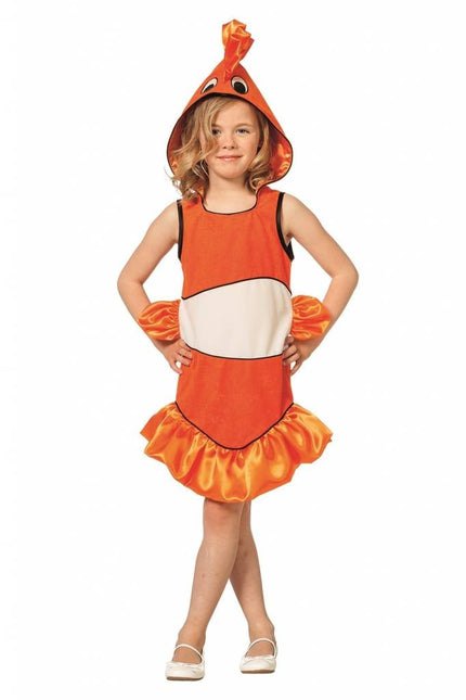 Feestbazaar Tropische vissenpakje kind oranje