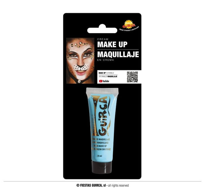 Feestbazaar Tube make-up crème Lichtblauw