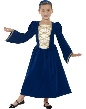 Feestbazaar Tudor Prinsessenmeisje kostuum