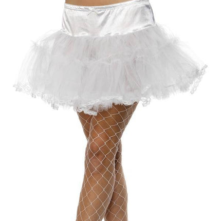 Feestbazaar Tule petticoat wit