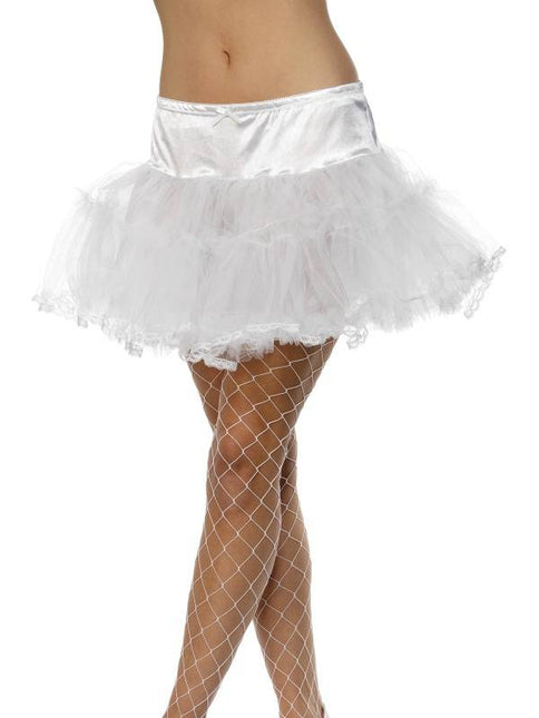 Feestbazaar Tule petticoat wit