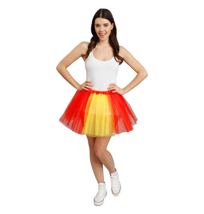 Feestbazaar Tutu Geel/Rood Spanje Dames