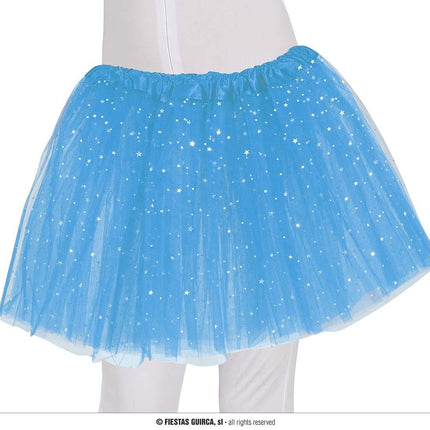 Feestbazaar Tutu Hemelsblauw Sterren Kind