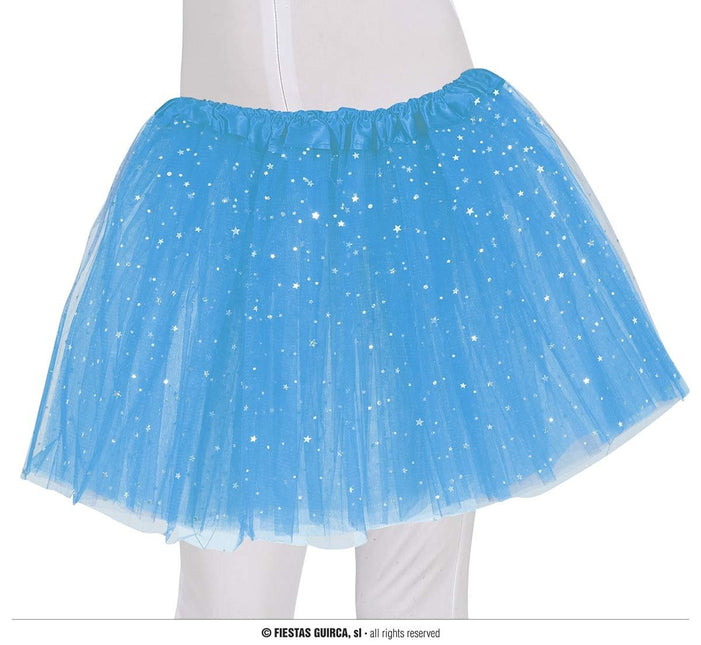 Feestbazaar Tutu Hemelsblauw Sterren Kind