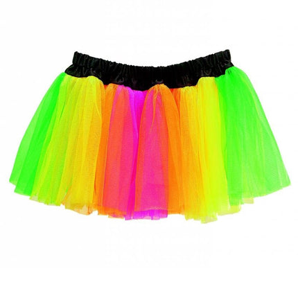 Feestbazaar Tutu meerkleurig neon