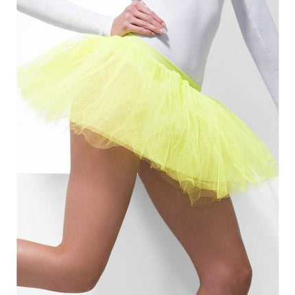 Feestbazaar Tutu onderrok neon geel