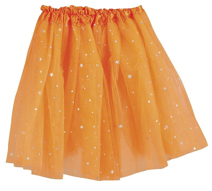 Feestbazaar Tutu Oranje Sterren Kind