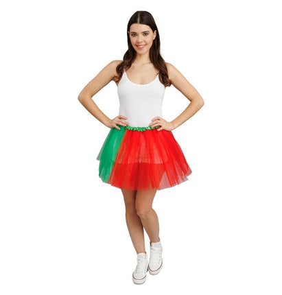 Feestbazaar Tutu Rood/Groen Portugal Dames