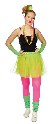 Feestbazaar Tutu Set Neon Groen Amanda