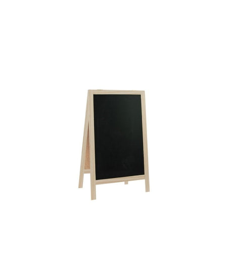 Feestbazaar Tweezijdig Houten Krijtbord (20cm x 39cm)