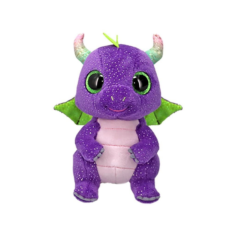 Feestbazaar Ty Knuffel Daphne Paarse Dino 15cm