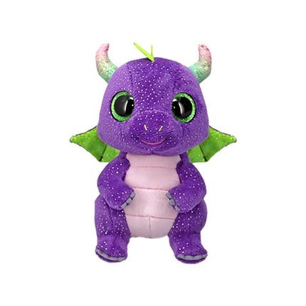 Feestbazaar Ty Knuffel Daphne Paarse Dino 15cm