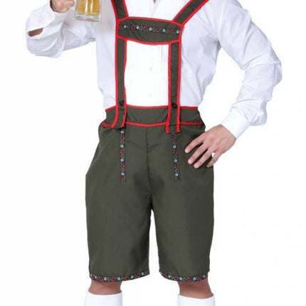 Feestbazaar Tyrolean Lederhose groen