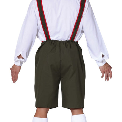 Feestbazaar Tyrolean Lederhose groen
