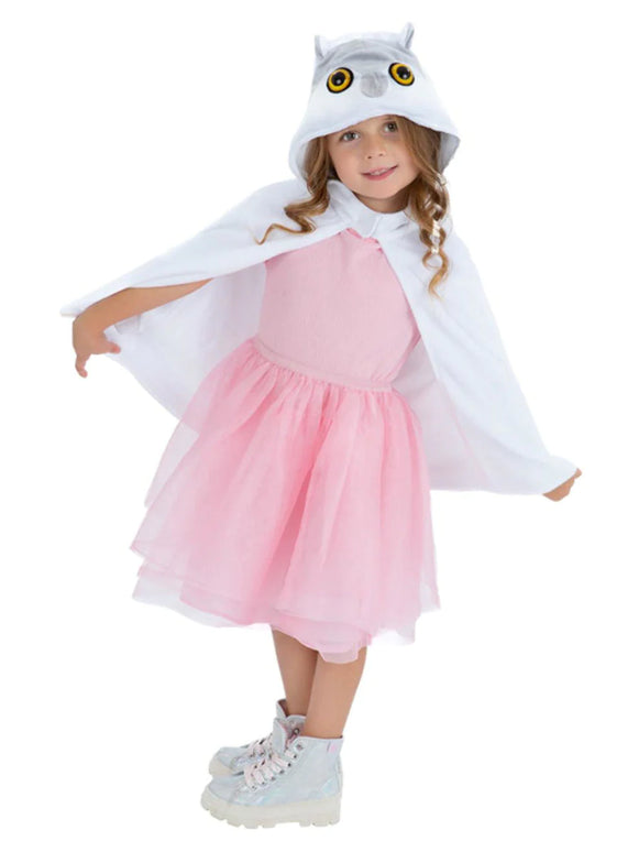 Feestbazaar Uil Cape Kind Wit