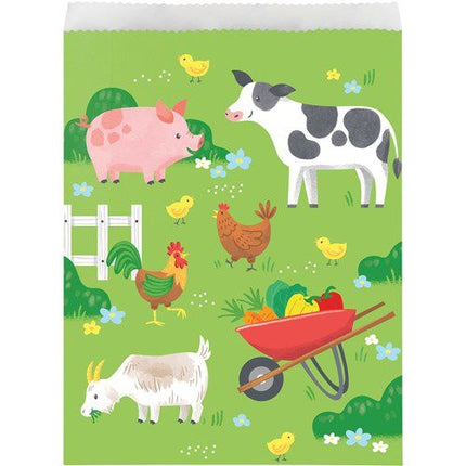 Feestbazaar Uitdeelzakjes Boerderijdieren Farmhouse Fun (8st)