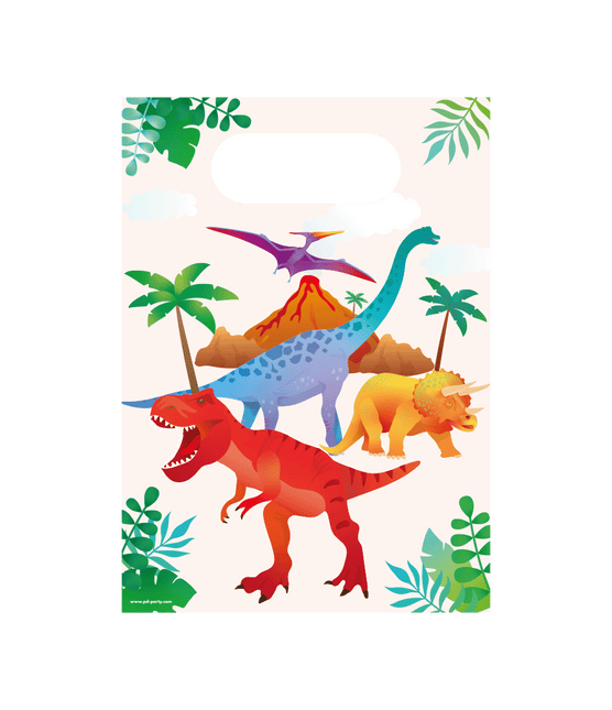 Feestbazaar Uitdeelzakjes Dino Apatosaurus (6st)