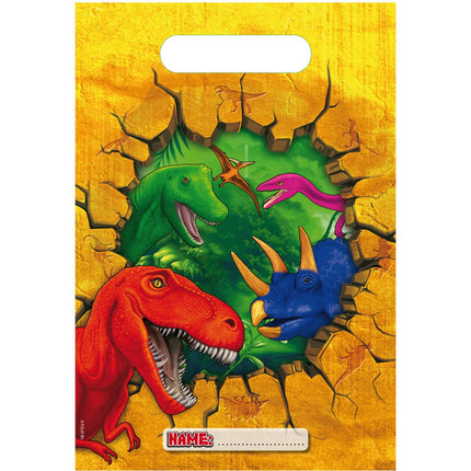 Feestbazaar Uitdeelzakjes Dinosaurus (6st)