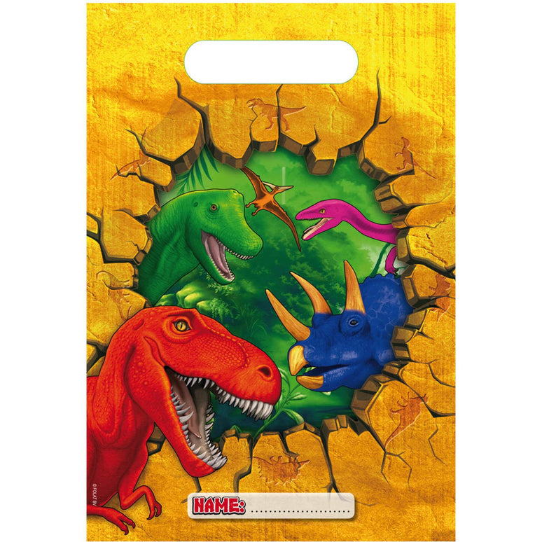 Feestbazaar Uitdeelzakjes Dinosaurus (6st)