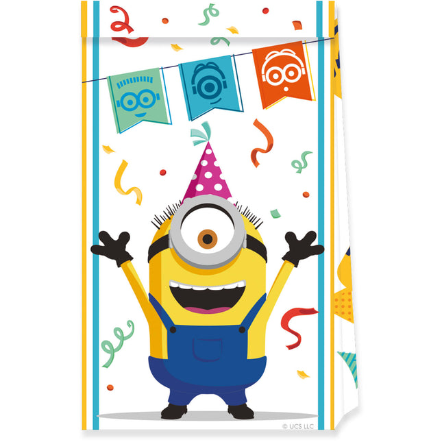 Feestbazaar Uitdeelzakjes Feestje Minions The Rise Of Gru (4st)