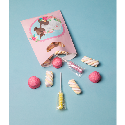 Feestbazaar Uitdeelzakjes Paarden Dreams Roze (6st)