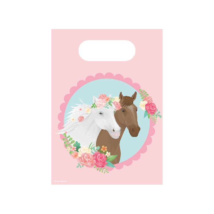 Feestbazaar Uitdeelzakjes Paarden Dreams Roze (6st)