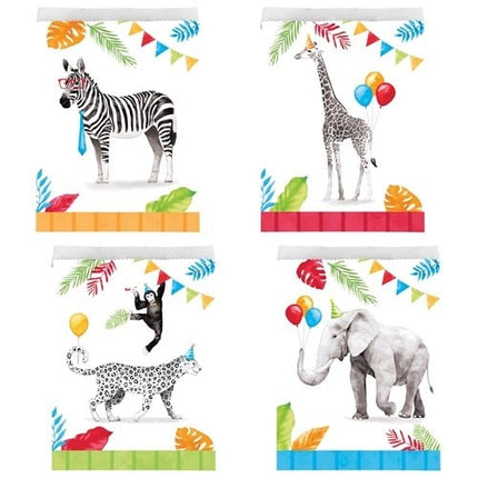 Feestbazaar Uitdeelzakjes Party Animals (8st)