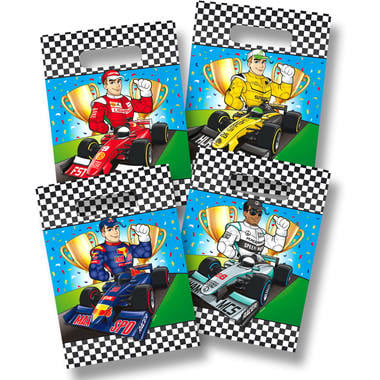 Feestbazaar Uitdeelzakjes Race Formule 1 (8st)